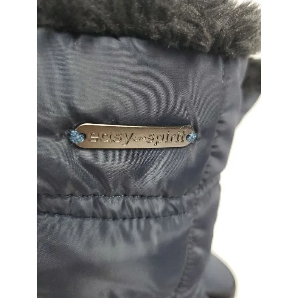 Easy Spirit‎ dark Navy Water Resistant Thermal Sock Lining Winter Boots sz 6.5